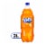 Fanta® Orange Caffeine Free Soda Bottle Perspective: front