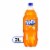 Fanta® Orange Caffeine Free Soda Bottle Perspective: front