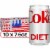 Diet Coke Diet Soda Mini Cans Perspective: front