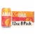 AHA® Orange + Grapefruit Sparkling Water Perspective: front