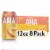 Aha® Peach And Honey Flavored Sparkling Water Cans Perspective: front