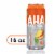 AHA® Caffeinated Mango and Black Tea Flavored Sparkling Water Can Perspective: front