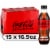 Coca-Cola Zero Sugar Cola Soda Bottles Perspective: front