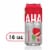 AHA® Fuji Apple and White Tea Flavored Sparkling Water Can Perspective: front