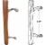Prime-Line Wood Sliding Patio Door Pull Perspective: front