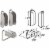 Prime-Line Mill Hanger & Latch L 5770 Perspective: front
