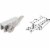 Defender Security Aluminum Lever Window Lock U 9824 Perspective: front