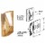 Defender Security Brass Finished Steel Flip Window Wedge Lock (2-Pack) U 9938 Perspective: front
