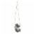 Hand-Painted Resin Sculpture Three-Toed Sloth Hanging Statue With Rope Hanger Perspective: front