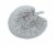 Antiqued White Tropical Fan Palm Leaf Decorative Ceramic Plate Perspective: front