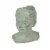 Weathered Cast Cement Young Girl Child Bust Indoor / Outdoor Head Plant Pot Planter Perspective: front