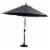 Four Seasons Courtyard Canmore 9 Foot Outdoor Patio Market Umbrella, Gray Perspective: front