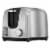 Black and Decker Stainless Steel Extra Wide 2 Slot Toaster in Silver Perspective: front