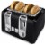 Black & Decker™ 4-Slice Toaster in Black Perspective: front