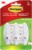 Command Medium Wire Hooks 3/Pkg-White 3 Hooks & 4 Strips Perspective: front