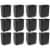 United Solutions 12 Pack Trash Wastebasket for Commercial and Kitchen, 7 Gallon Perspective: front