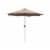 Four Seasons Courtyard 9’ Polyester Patio Market Umbrella with Steel Pole, Beige Perspective: front