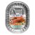 Handi-foil® Super King Roaster Extra Deep Oval Disposable Pan - Silver Perspective: front