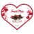 Fannie May Premium Decadent Duo Dark Chocolate Heart Gift Box Perspective: front