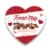 Fannie May Premium Assorted Chocolate Easter Candy Heart Perspective: front
