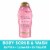 OGX® Rosewater & Pink Sea Salt Scrub & Wash Perspective: front