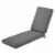 Classic Accessories 62-029-LCHARC-EC 3 x 80 x 26 in. Seat Cushion Combo - Charcoal Perspective: front