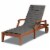 Storigami Water-Resistant 74 x 23 Inch Chaise Lounge Cushion, Light Charcoal Perspective: front