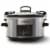 Crock-Pot 4 Quart Stainless Steel Cook & Carry Programmable Slow Cooker with Lid Perspective: front
