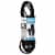Prime® Snug Plug 3-Outlet Low-Profile Black Extension Cord Perspective: front