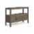Lev Solid Wood Console Table In Smoky Brown Perspective: front