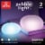 Globe® Electric RGB Multicolor Changing Dimmable LED Integrated Pebble Outdoor Indoor Tap Lights Perspective: front