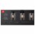 Bristol 5-Piece All-In-One Bathroom Set, Matte Black, 3-Light Vanity Light Perspective: front