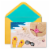Papyrus (S22) Beach Birthday Card Perspective: front
