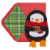 Papyrus (S5) Penguin Christmas Card Perspective: front