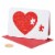 Papyrus Heart Puzzle Greeting Card Perspective: front