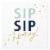 American Greetings Beverage Napkins Sip Sip Hooray Perspective: front