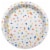 American Greetings Paper Plates- Colorful Confetti Perspective: front