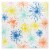 American Greetings Lunch Napkins- Colorful Fireworks Perspective: front