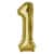 American Greetings Large Gold Foil Number '1' Balloon Perspective: front