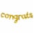 American Greetings Gold 'Congrats' Foil Balloon Banner (8-Piece Set) Perspective: front