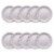 American Greetings Paper Plates Gold Stars on White Perspective: front