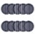 American Greetings Paper Plates - Navy with Stripes Perspective: front