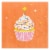 American Greetings Birthday Cupcake Lunch Napkins Perspective: front