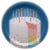 American Greetings Paper Plates 10 Count - Colorful Cake Perspective: front