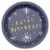 American Greetings Paper Plates 10 Count - Happy Birthday on Navy Perspective: front
