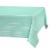 American Greetings Plastic Table Cover - Green With White Striped Perspective: front
