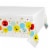 American Greetings Plastic Table Cover - White With Smiley Face Balloons Perspective: front