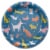 American Greetings 9 Inch Paper Plates - Colorful Dogs Perspective: front