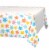 American Greetings Plastic Table Cover - White With Colorful Stars Perspective: front