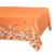 American Greetings Plastic Table Cover Orange with Colorful Confetti Perspective: front